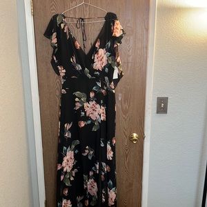 NWT Jenny Yoo long floral dress size 12
